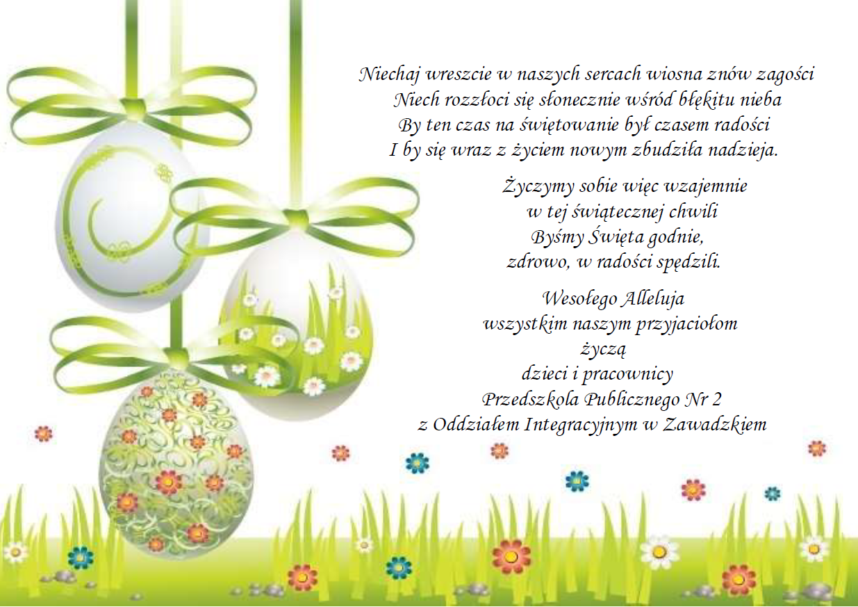 Plakat z życzeniami Wielkanocnymi 2026r.